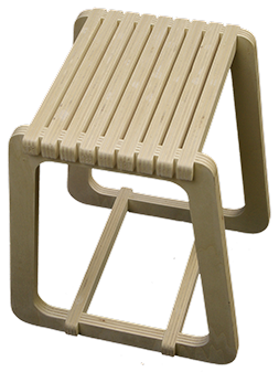 Tabouret petite Agathe, création Coupes Franches